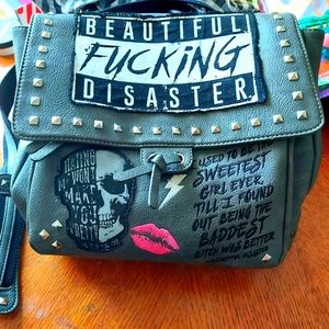 Beautiful Disaster BFD convertible purse/backpack Grey
